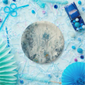 ブルー春 ペーパープレート (パーティー)