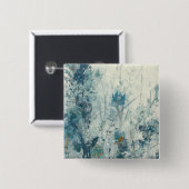 ブルー春 缶バッジ (正面&裏面)