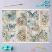 ブルー春 薄葉紙 (クラフト)