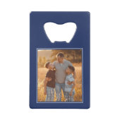 ブルー最高ののパパ・エカスタムバー クレジットカード栓抜き (正面)