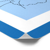 ブルー最高のキャットポスタープリント ポスター (角)