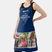 ブルー最高のグランパEver Keepsake 3 Photo Collage エプロン (インサイチュ)