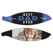 ブルー最高のパパエバーファーザータイポグラフィ写真 バスケットボール (パネル)