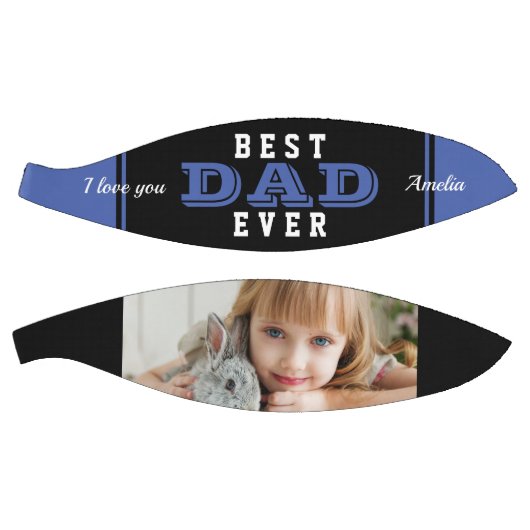 ブルー最高のパパエバーファーザータイポグラフィ写真 バスケットボール (パネル)