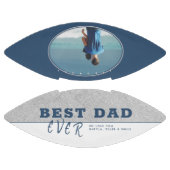 ブルー最高のパパEver Father's Day写真 アメリカンフットボール (パネル)