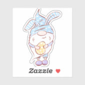 ブルー格言イースターステッカー |ダイカットのシール シール (シート)