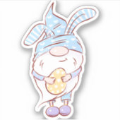 ブルー格言イースターステッカー |ダイカットのシール シール (正面)