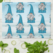 ブルー格言オンスノー キッチンタオル (折り畳み)