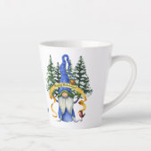 ブルー格言ホリデーウィーズパーソナライズされた カフェラテマグ (右)