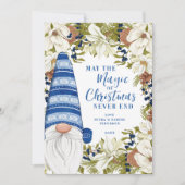 ブルー格言魔法オブザホリデーズフラットホリデーカード シーズンカード (正面)