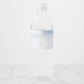 ブルー水彩少年堅信の記念 ペットボトルラベル (裏面)