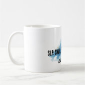 ブルー水彩SLP言語聴覚士マグカップ コーヒーマグカップ (左)