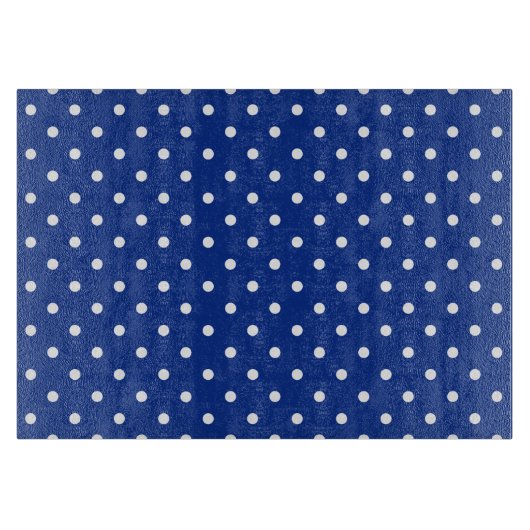 ブルー水玉模様のカッティングボード カッティングボード (正面)