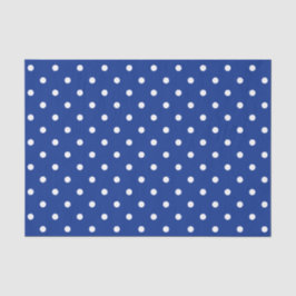 ブルー水玉模様ティッシュペーパー 薄葉紙