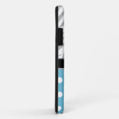 ブルー水玉模様フェードゼブラプリントiPhone 5ケース Case-Mate iPhoneケース (裏面/右)