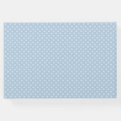 ブルー水玉模様&タンテディベアとブルースター ゲストブック (裏面)