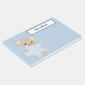 ブルー水玉模様&タンテディベアとブルースター ゲストブック (コーナー)