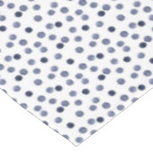 ブルー水玉模様。水彩 テーブルクロス (アングル)