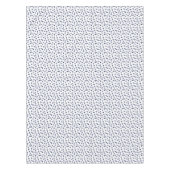 ブルー水玉模様。水彩 テーブルクロス (正面)