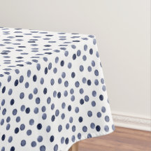 ブルー水玉模様。水彩