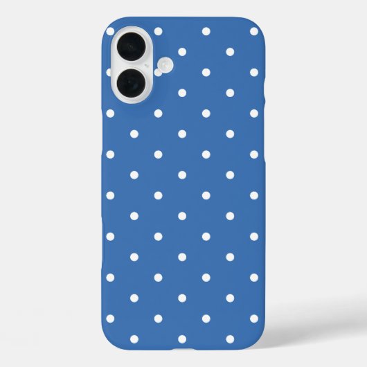 ブルー水玉模様 Case-Mate iPhoneケース (裏面)