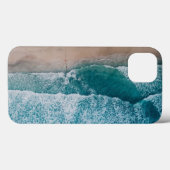 ブルー海ウェーブズサンディビーチ Case-Mate iPhoneケース (裏面 (横))
