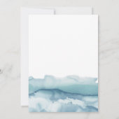 ブルー海ウォーターカラーリハーサルディナー 招待状 (裏面)