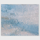 ブルー海ウォーターサマー ラッピングペーパー (フラット)