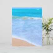 ブルー海ウォータービーチサンドスクラップブック紙 (スタンド正面)