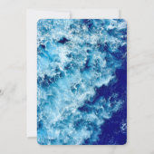 ブルー海ウォーター結婚式招待状 招待状 (裏面)