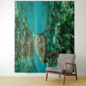 ブルー海ウミガメ タペストリー (インサイチュ)