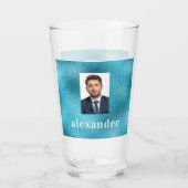 ブルー海カスタムフォトモノグラム タンブラーグラス (裏面)