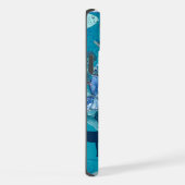 ブルー海コラージュ電話ケース iPhoneケース (右側面)