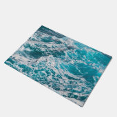 ブルー海サマーウェーブ ドアマット (アングル)