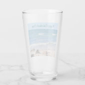 ブルー海ショアヴァレンティーンズデイビーチワンフォト タンブラーグラス (裏面)