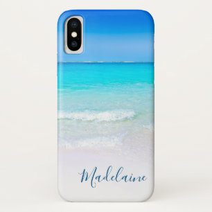 ブルー海シースカイバケーショントラベル iPhone X ケース