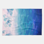 ブルー海シービーチ キッチンタオル (横)