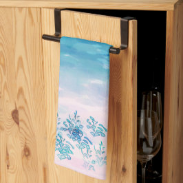 ブルー海シービーチ キッチンタオル