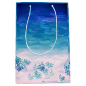 ブルー海シービーチ ミディアムペーパーバッグ (正面)