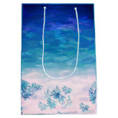 ブルー海シービーチ ミディアムペーパーバッグ (裏面)