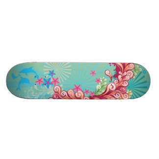 ブルー海スワーズデザイン女子スケートボード スケートボード