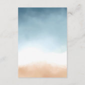 ブルー海ビーチショア結婚サンド詳細 エンクロージャーカード (裏面)