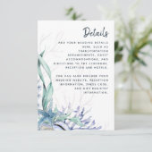 ブルー海ビーチ水結婚色の詳細 エンクロージャーカード (スタンド正面)