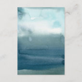 ブルー海ビーチ水結婚色の詳細 エンクロージャーカード (裏面)