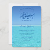ブルー海ブライダルシャワー 招待状 (正面)