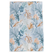 ブルー海マリンシーコーラル ミディアムペーパーバッグ (裏面)