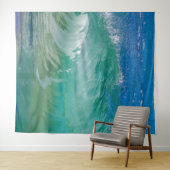 ブルー海夏ビーチ波 タペストリー (インサイチュ(横))