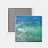 ブルー海夏ビーチ波 マグネット (正面/裏面)