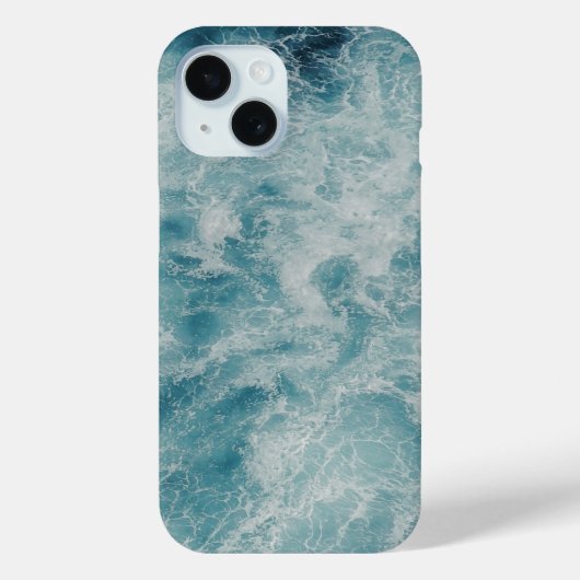 ブルー海夏ビーチ波 Case-Mate iPhoneケース (裏面)
