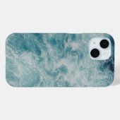 ブルー海夏ビーチ波 Case-Mate iPhoneケース (裏面 (横))